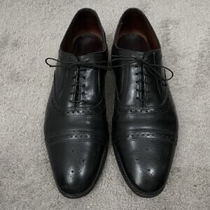 Allen Edmonds STRAND Cap-Toe Brogue Oxfords Men's Size 13 D Black Leather 6115